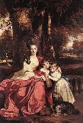 Sir Joshua Reynolds Lady Elizabeth Delme and her Children oil painting on canvas